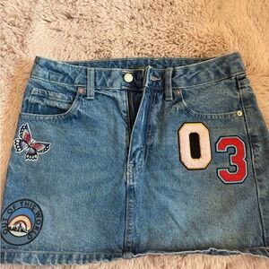 Wild Fable Blue Denim Skirt